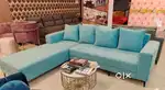 3 seater sofa with beautiful colour and pillow and comfortable sitting