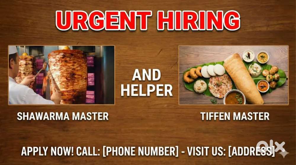 Helper& master & shawarma master