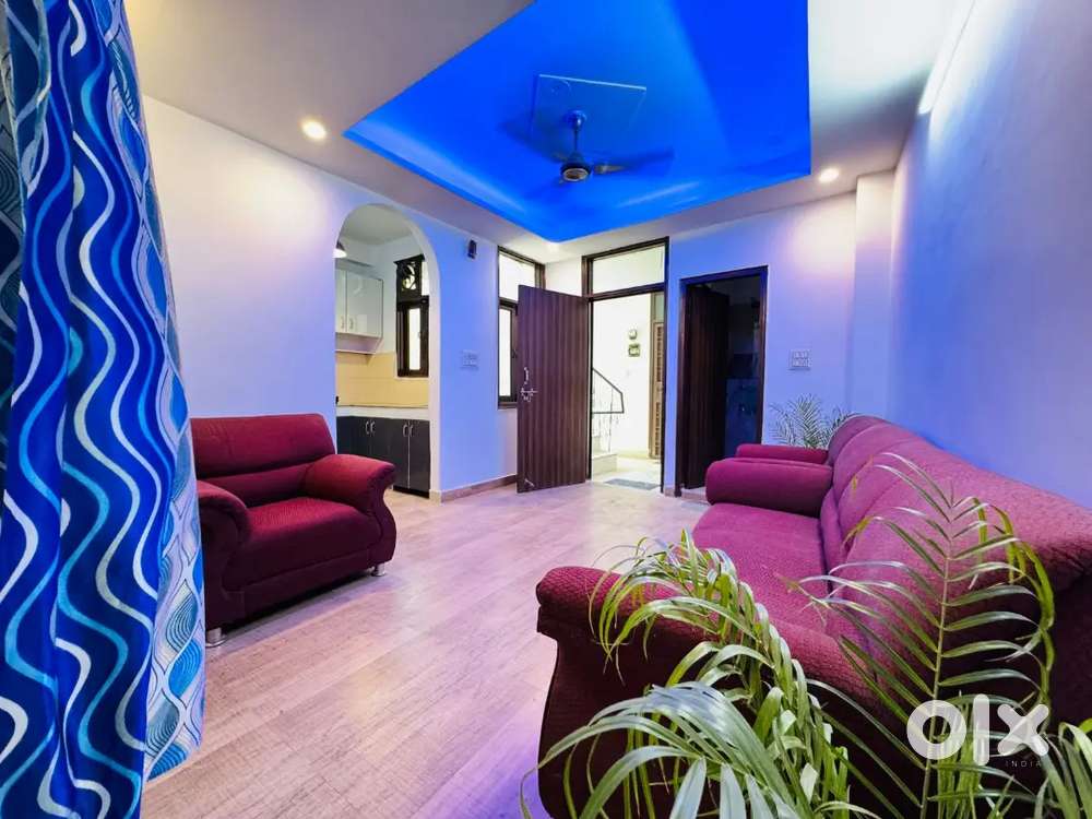 Fully furnished 2 bhk flat available for rent near saket metro