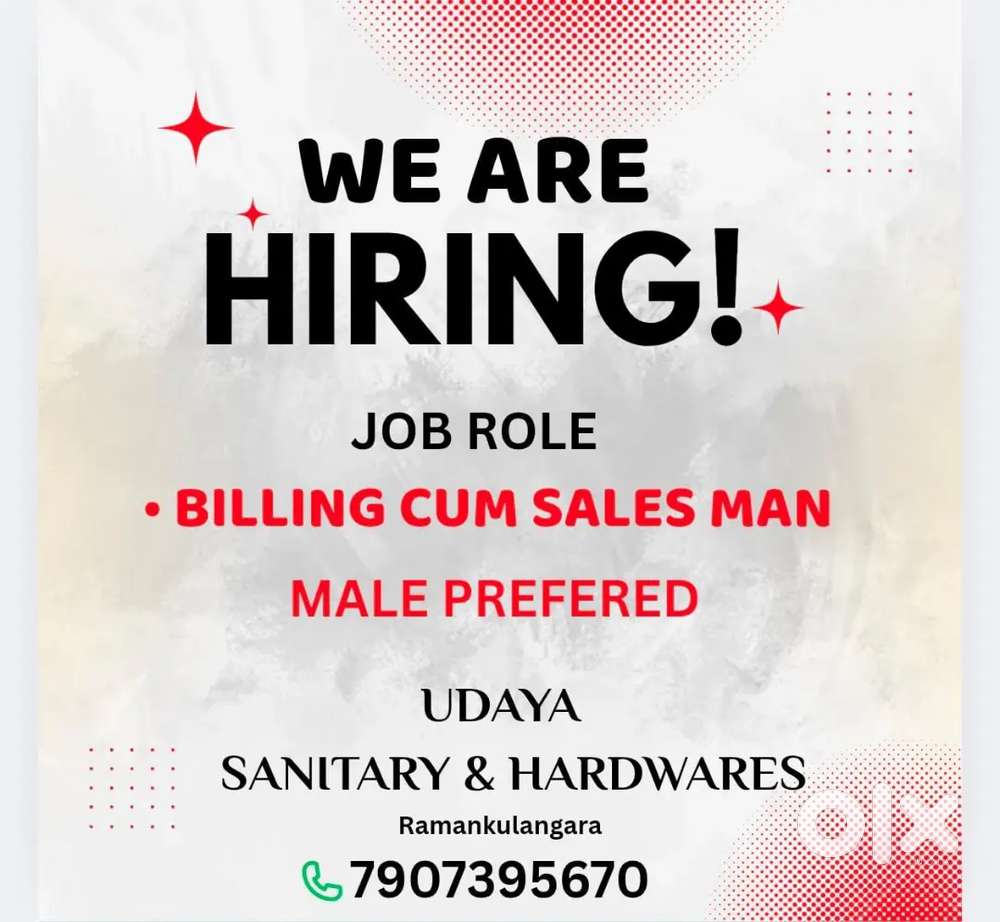 Billing cum sales man