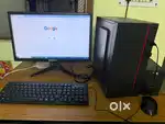 Desktop With Mouse Keyboard and UPS