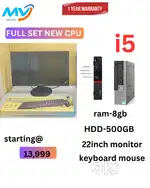 MEMORY TYPE : DDR3 - RAM - 8GB  STORAGE : 500gb: HDD  USB-6  BASIC SO