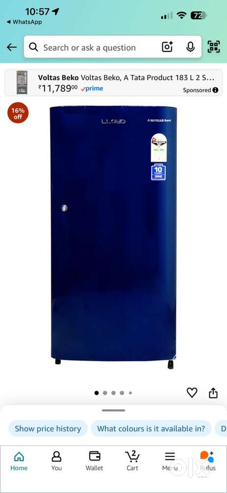 Fridge brand new just 15 days old