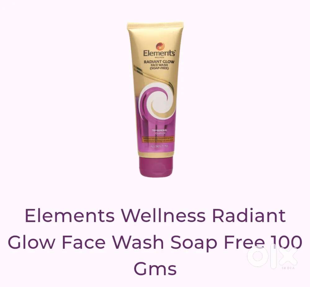 Elements Wellness Radiant Glow Face Wash Soap Free 100 Gms