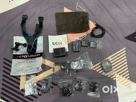 SJCAM SJ4000 4K Action Camera + Action Pro Chin Mount | Like New!