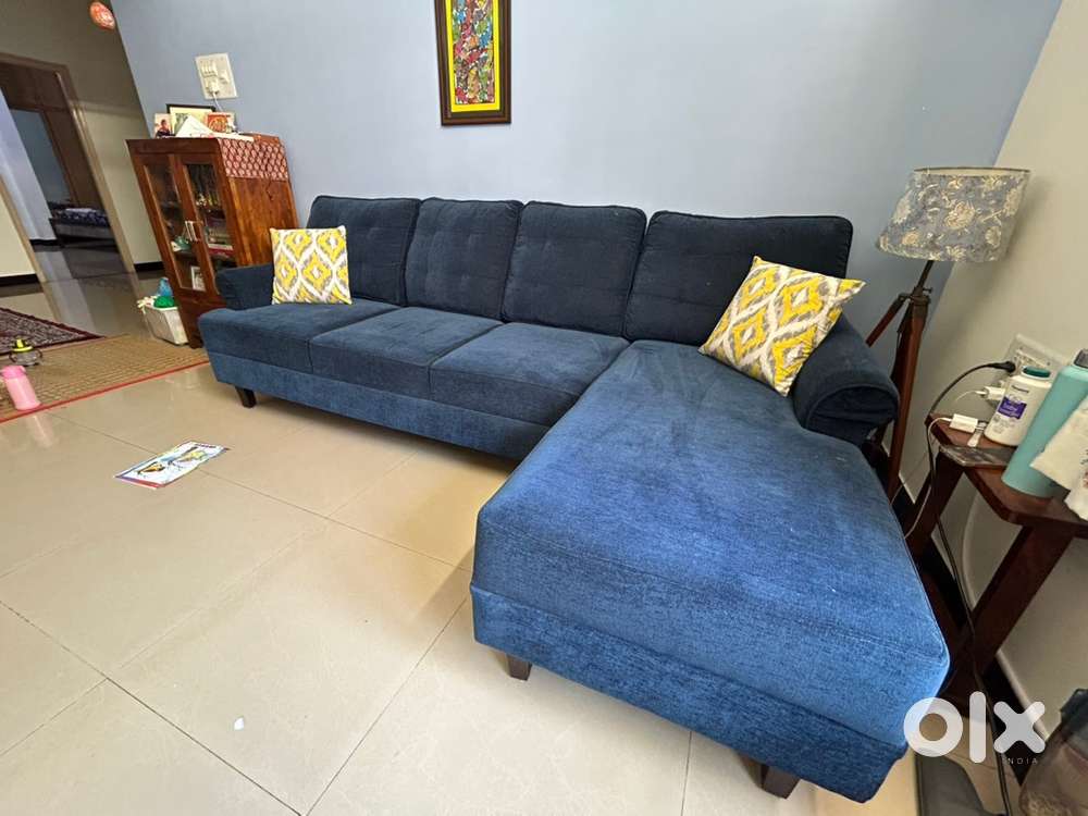 Wakefit Dreamer L Shape Sofa Set (3 Seater + Right Aligned Chaise)