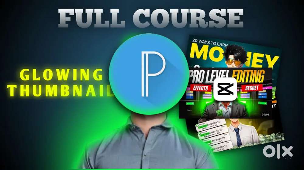 Thumbnail designing and video editing