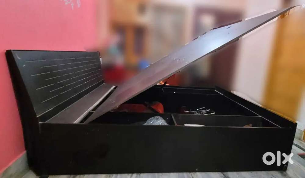 King Size Hydraulic Storage Bed – Matte Finish – Plywood