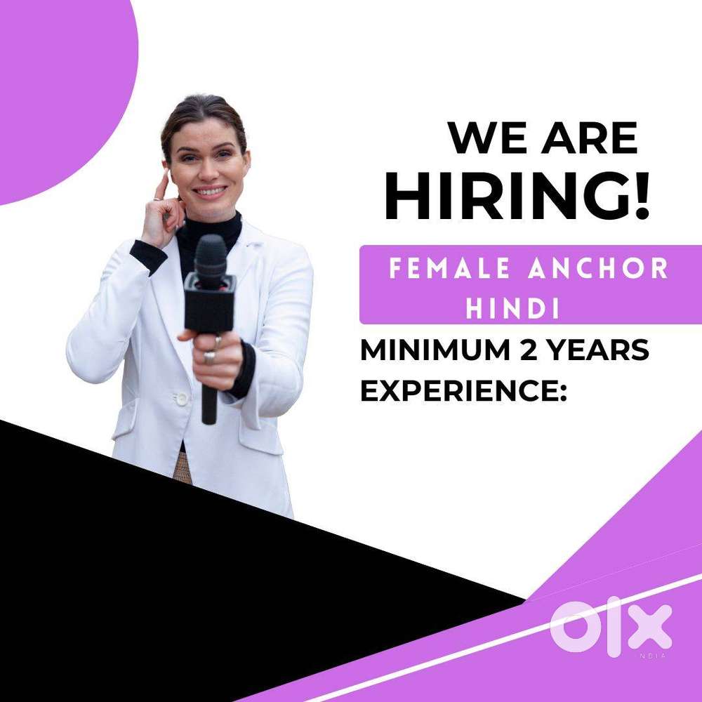 FEMALE ANCHOR REQUIRED