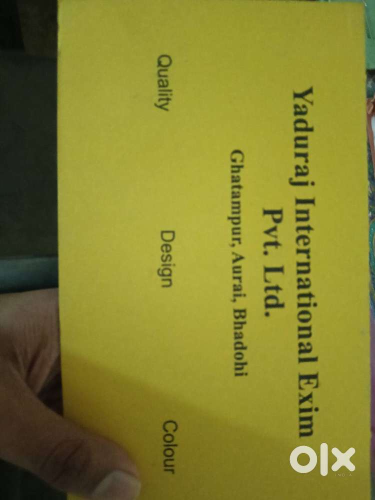 Carpet Packing,Gucchi Set,Munib ,any work you know in Carpet Accountan