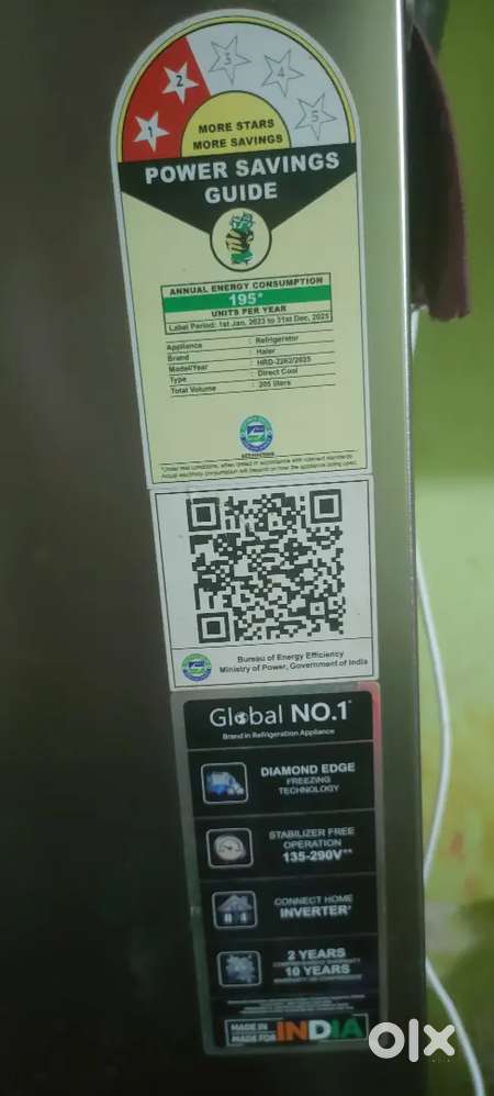 Haier fridge new with warranty