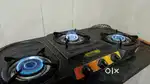Three burner gas stove