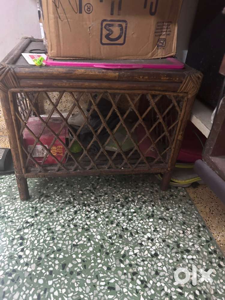 Wooden sofa set with wooden tea table