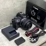 Unbox Canon EOS R50 RF-S18-45mm f/4.5-6.3 is STM Mirrorless Camera .