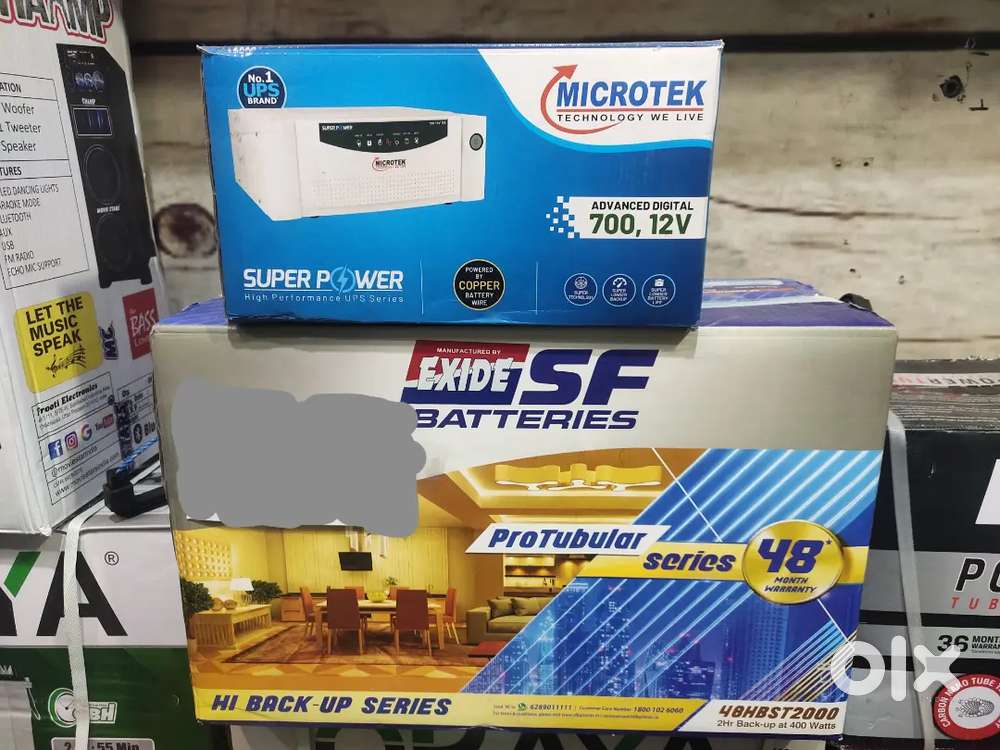 Microtek inverter Exide set