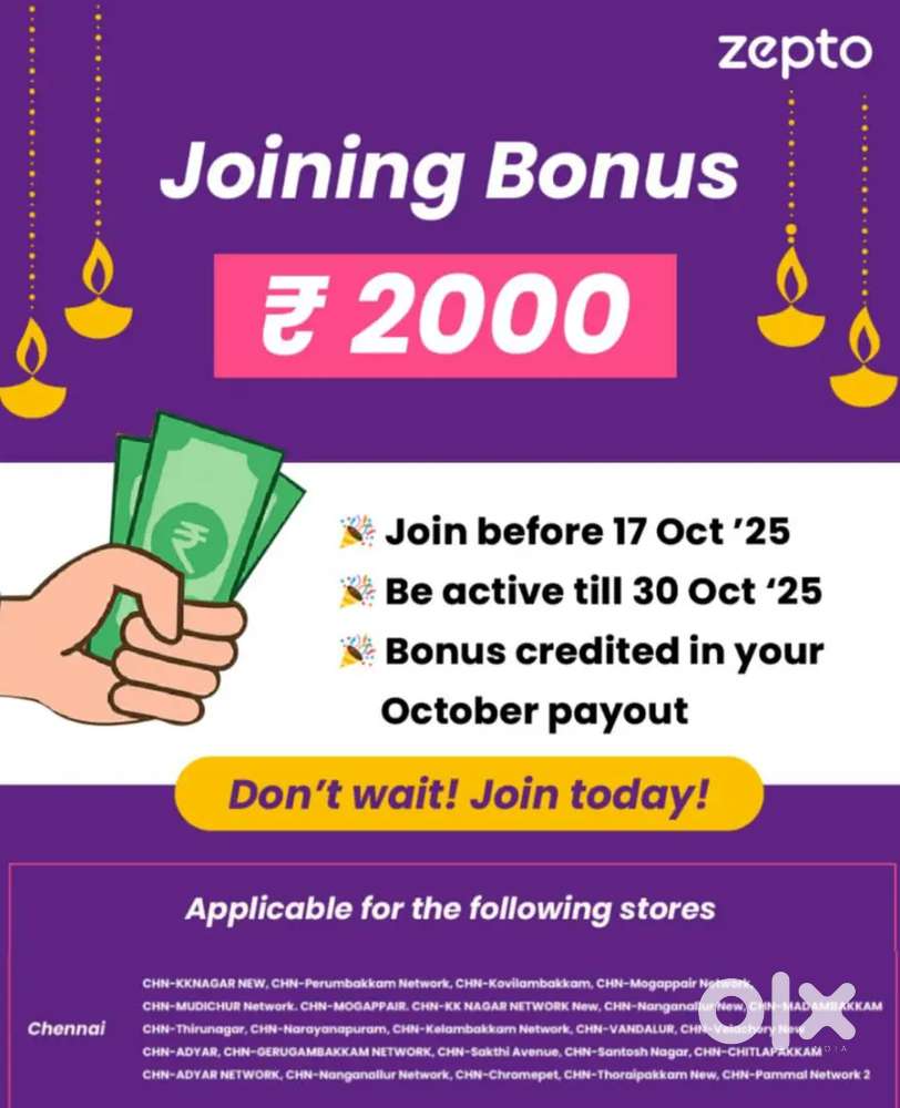 Picking packing vacancy available for ZEPTO