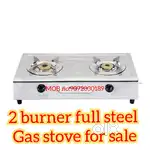 Full steel 2 burner Gas stove for sale