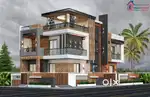Luxury Duplex with Lawn and home theatre/gym