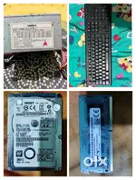 Computer & laptop parts (SMPS,ram, keyboard,hhd)