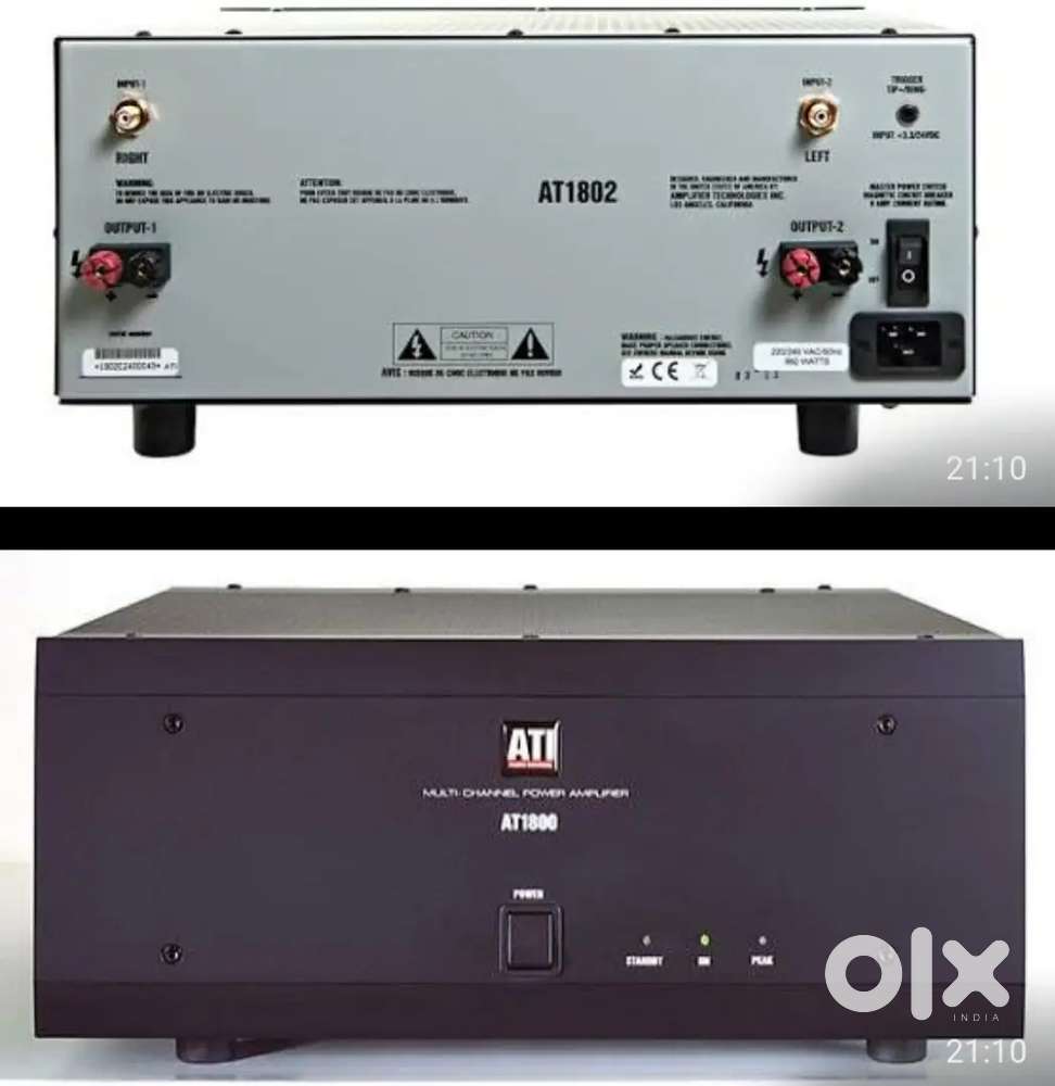 ATI AT1800 two channel power amplifier
