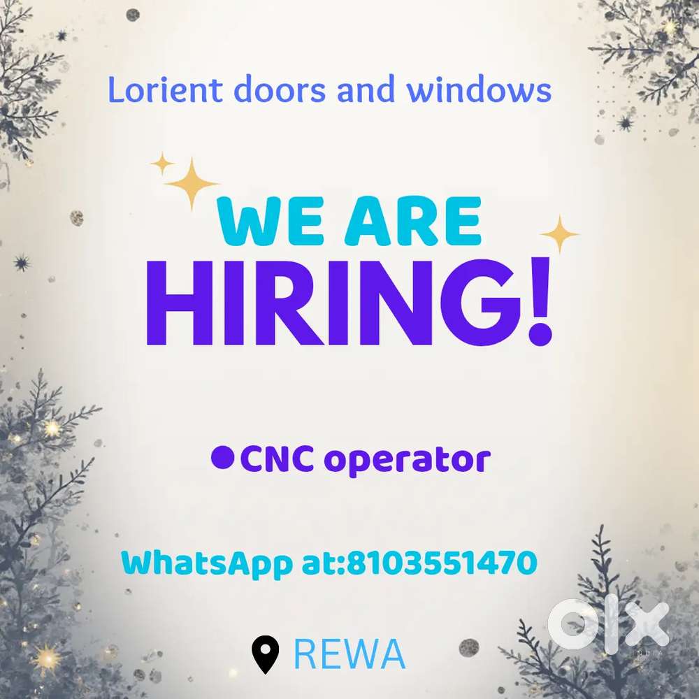 Cnc router operator job