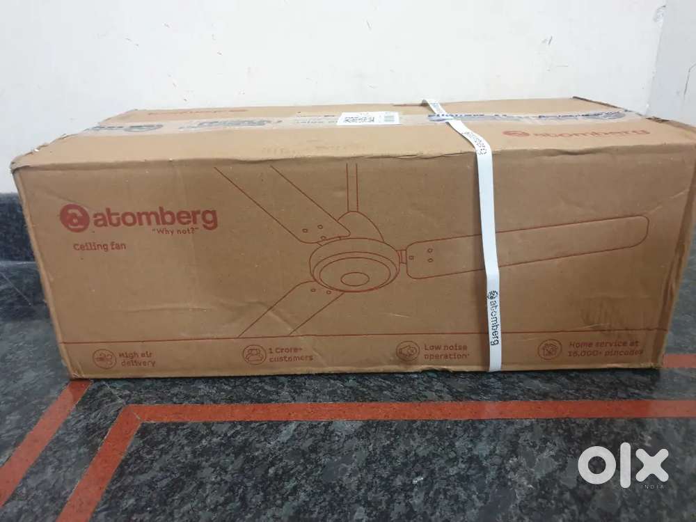 Atomberg remote fan with led