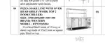 commercial chiller for sale ( pizza makeline)