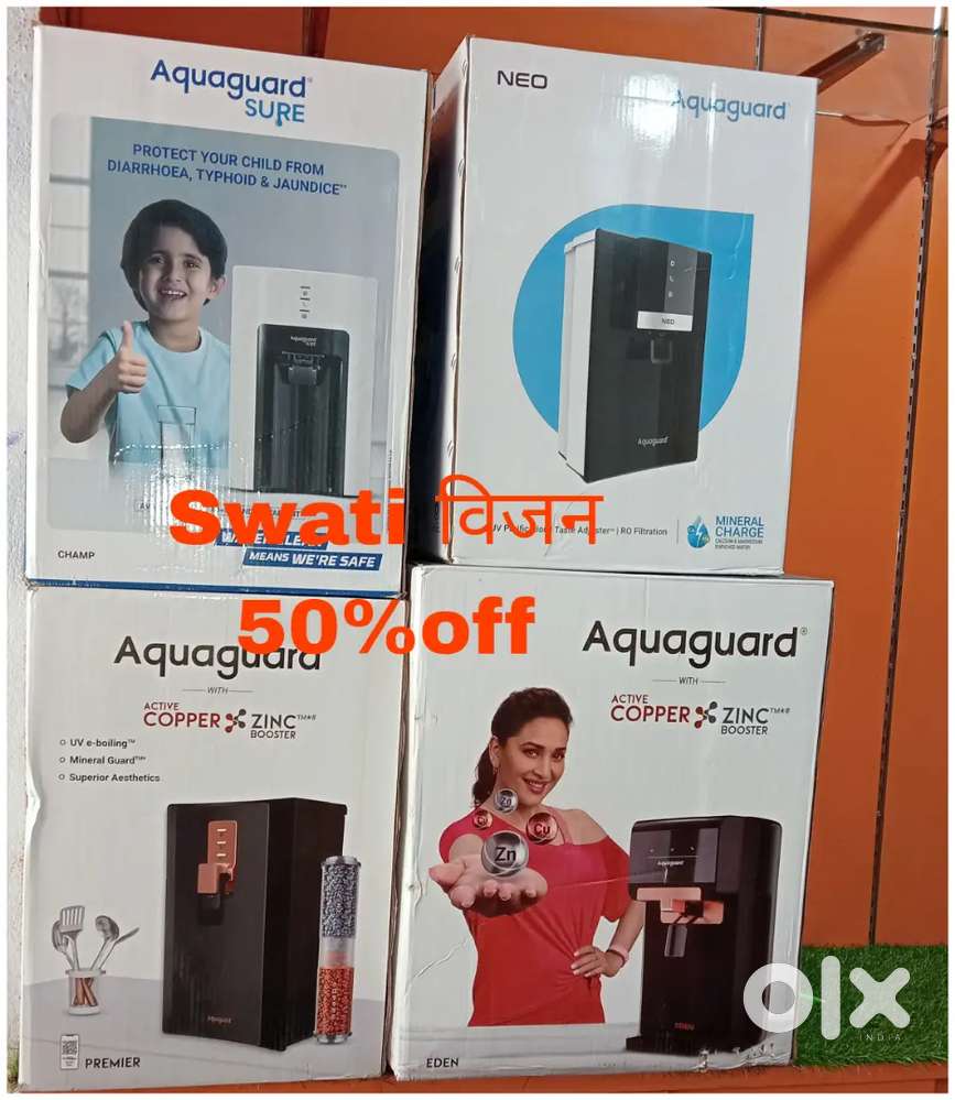 aquaguard sure RO+UV And variant. RO water purifier seal pack