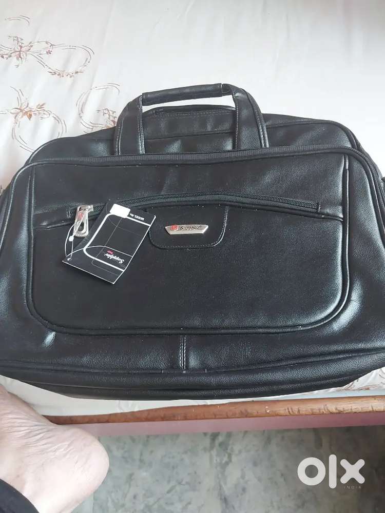 Brand New black Sapphire  PUleather bag men and women lap top bag bag