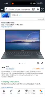 Asus zenbook 14 i5 8Gb/512 GB SSD can be chaarge via mobile charger