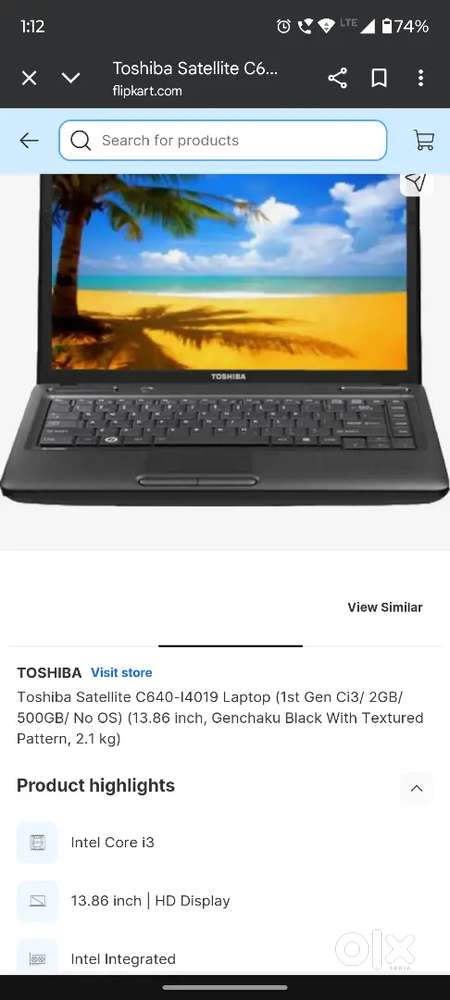 Toshiba Satellite C640