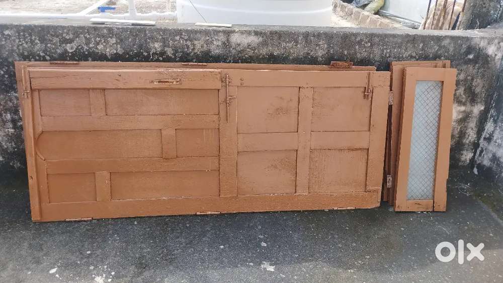 Plywood Doors (3*6 feet) Plywood Glass Windows (6 pieces)