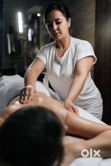 Female massage therapist