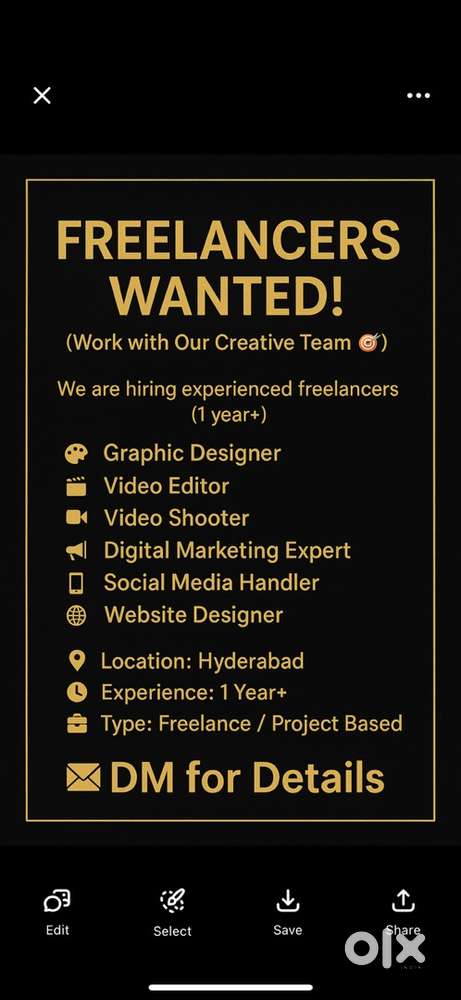 I want freelancing persons