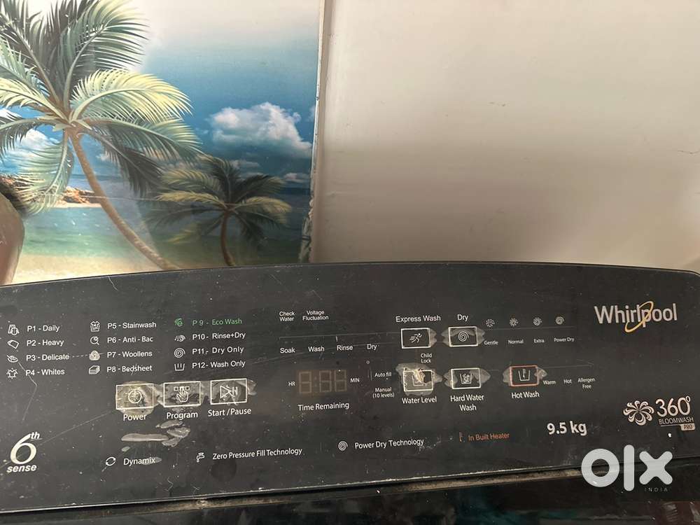 Fully automotic 9.5kg with inbuilt heater