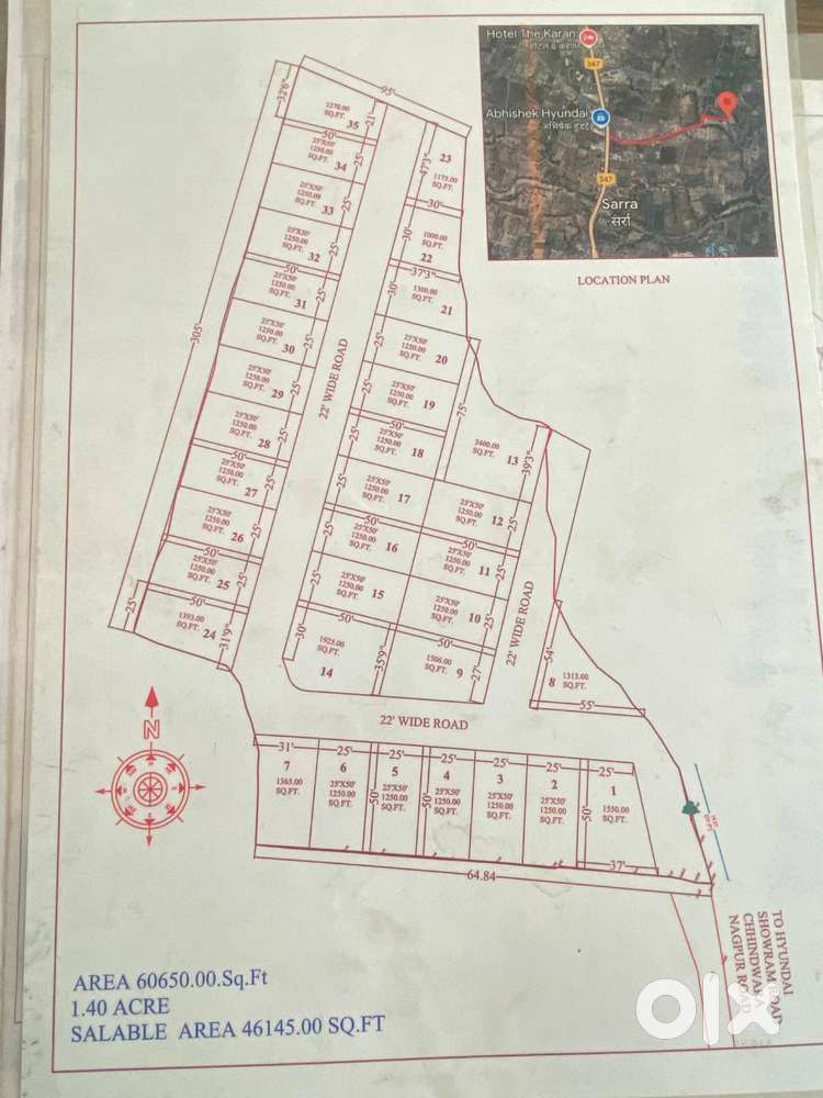 plot at sarra and chandangaon