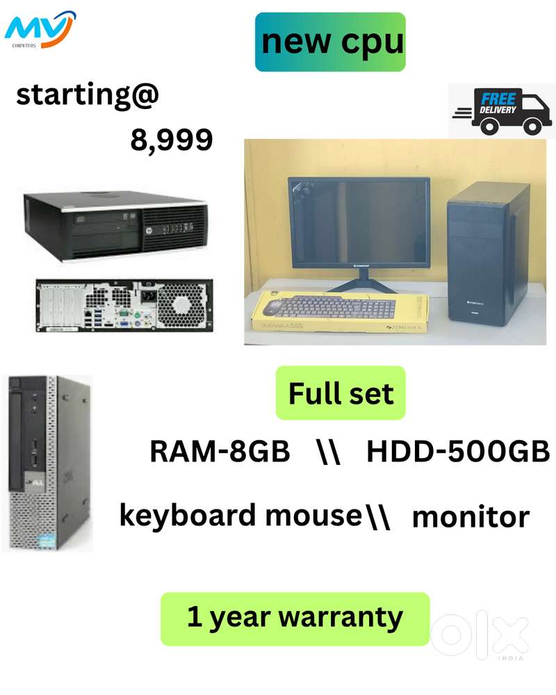 Warranty  All Basic Software Loaded  Branded CPU -  Process Intel
