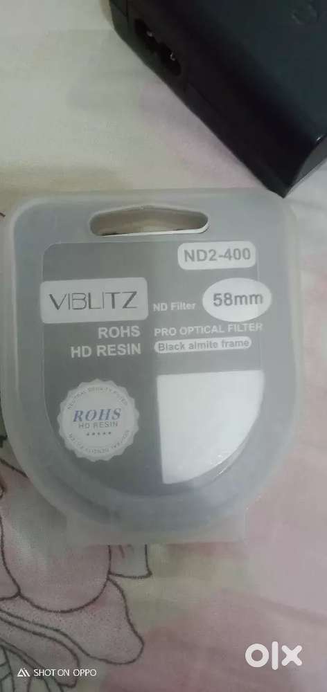 Canon camera with 58 mm filter