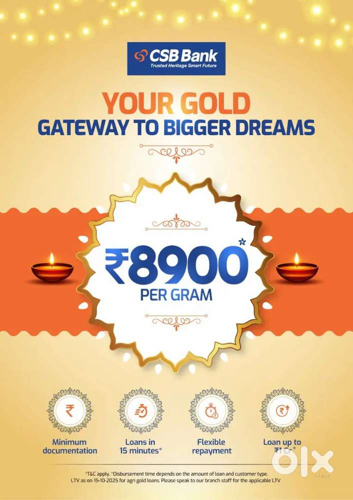 Gold loan csb bank