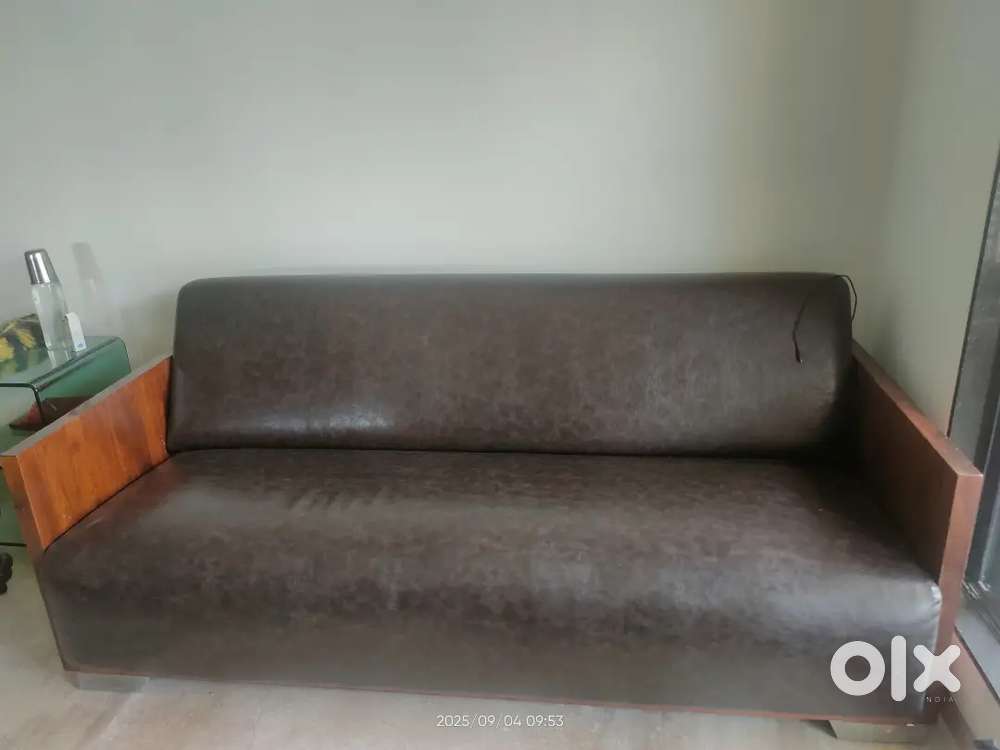 Durian Heavy 3 Seater Wooden Sofa for Sale.