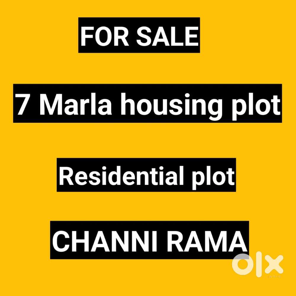 7marla housing Plot for sale channi rama