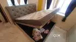 KING SIZE JUST A YEAR OLD BED WITH MATRESS