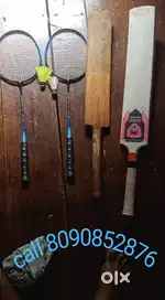 Plastic bat,and wooden bat,and batminton