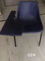 Student chair with writing pad