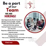 We are Hiring, Remote work ( Work From Home)