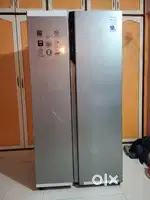 HAIER MODEL 570L  INVERTER  SIDE BY SIDE REFRIGERATOR  SHINY STEEL