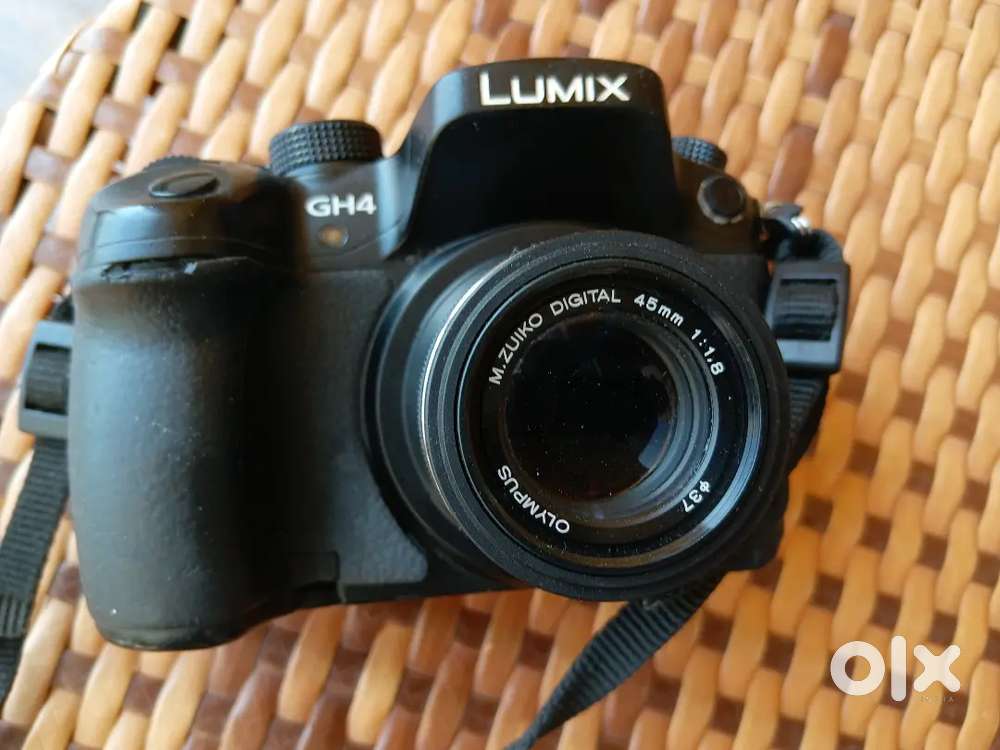 Gh4 camera with Olympus 45 mm digital lens f1.8