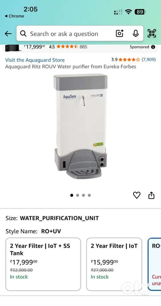 AquaSure Water Purifier