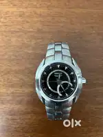 Seiko Men SRN009 Arctura Kinetic black dial stainless steel watch