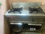 Gas double 20 chair and kitchen equipment cash counter